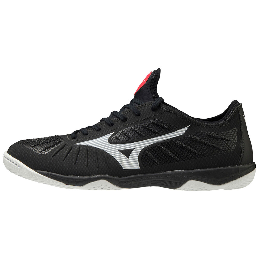 Chuteiras Mizuno Rebula Sala Elite Indoor - Homem - Pretas/Branco - UZXBS7805